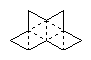 Geometric net for a octahedron.