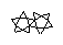 Example of a geometric net for a pentagonal antiprism.