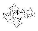 Example of a geometric net for a snub cube.