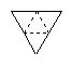 Example of a geometric net for a tetrahedron.