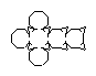 Example of a geometric net for a truncated cube.